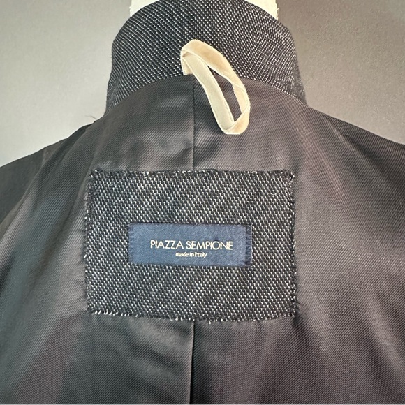 PIAZZA SEMPIONE Wool Blazer Fitted Jacket sz 50 Italy - Picture 9 of 10